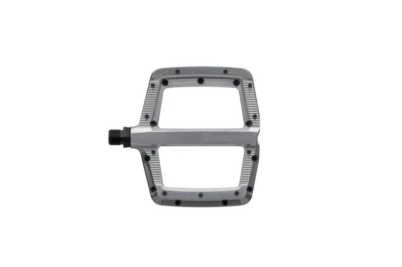Race Face Turbine Plattform-Pedal, silver - leichtes Performance-Flatpedal für Trail & Enduro
