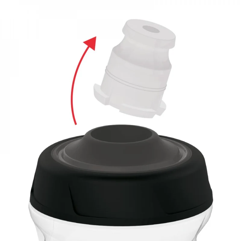 Zefal Sense Pro 50 Trinkflasche 500ml schwarz/grau, auslaufsicher, BPA-frei, für enge Rahmen, Silikon-Mundstück, geruchsneutral