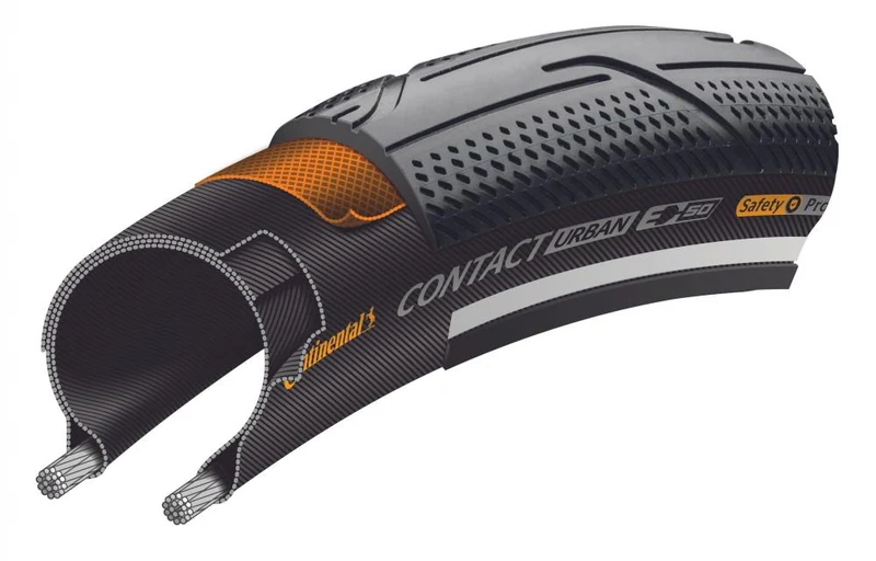 Continental Reifen Contact Urban 27.5x2.00" 50-584 schwarz Reflex E-50 Draht