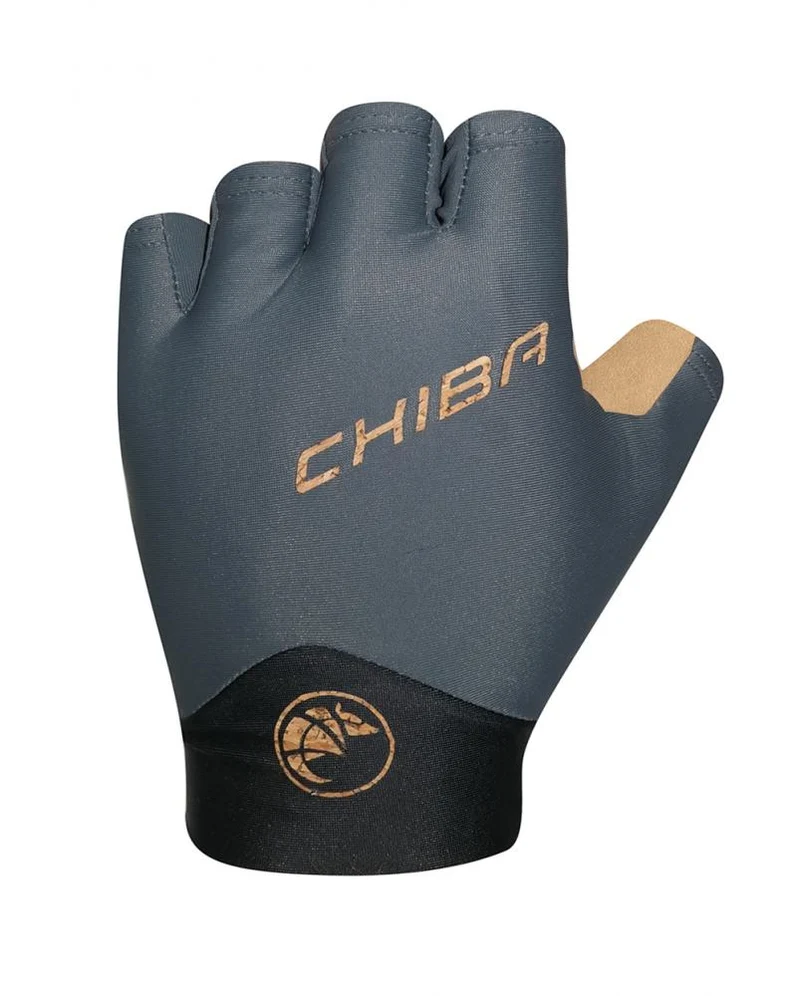 CHIBA ECO Glove Pro - Radhandschuhe dunkelgrau, S, atmungsaktiv & gepolstert