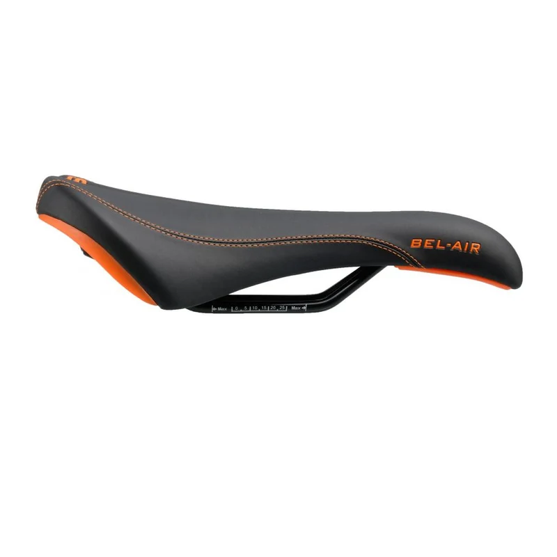 SDG Bel-Air RL Sattel Stahl 7x7mm schwarz-orange