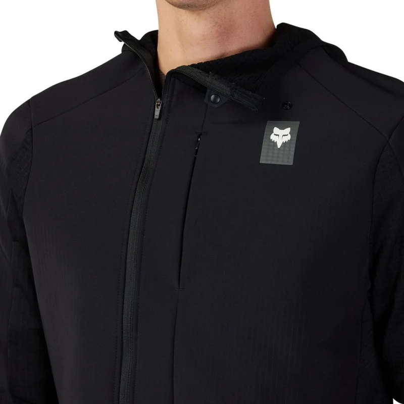FOX Defend Thermal MTB-Hoodie Schwarz XXL mit Polartec Power Grid
