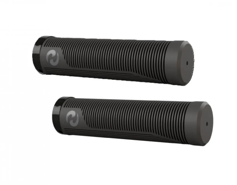 Lenkergriffe Herrmans Rib single lock 130mm, Ø 22mm, grau-schwarz, Paar