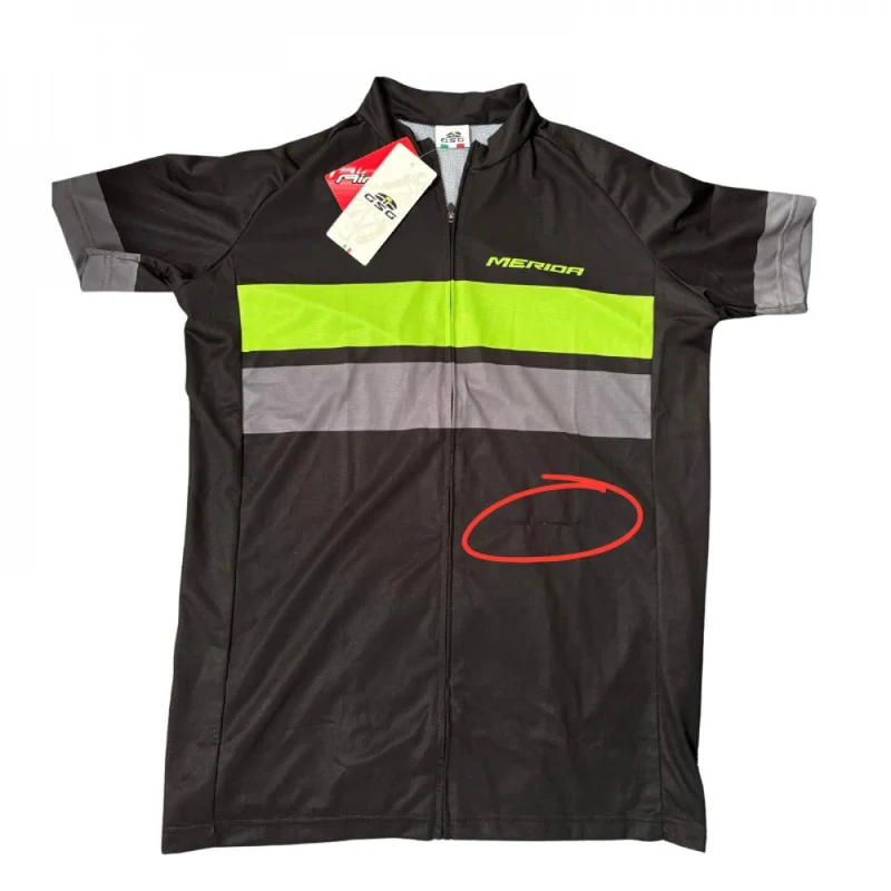 Retoure: Trikot ACTIVE STRIPE Herren schwarz/grün, MERIDA Größe: M, Farbe: Schwarz/grün