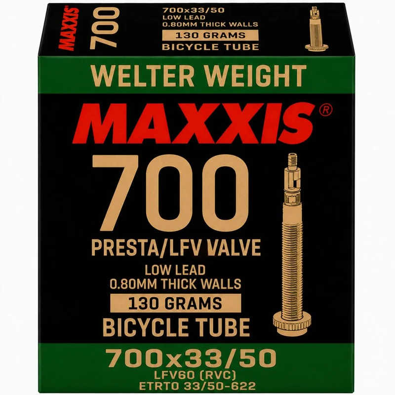 Maxxis WelterWeight Schlauch 28 x 1,30-2,00 Zoll - 33/50-622, SV 60 mm