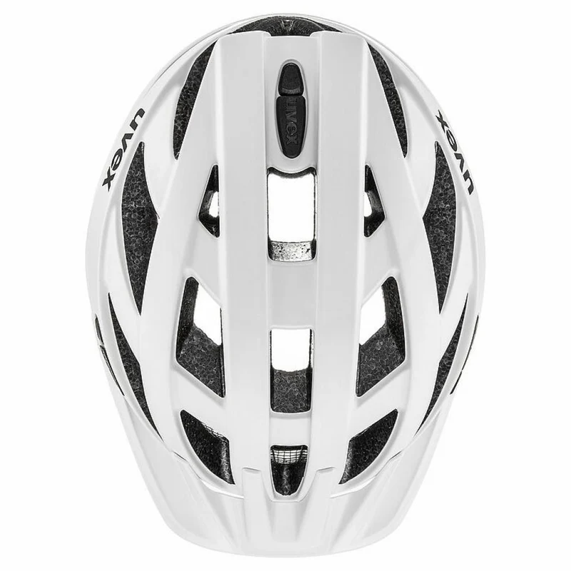 uvex i-vo cc Fahrradhelm White Matt 52-57 cm - leichter Allround-Helm mit 3D IAS 3.0, 24 Belüftungsöffnungen, Inmould-Technologie, optionalem Plug-in LED