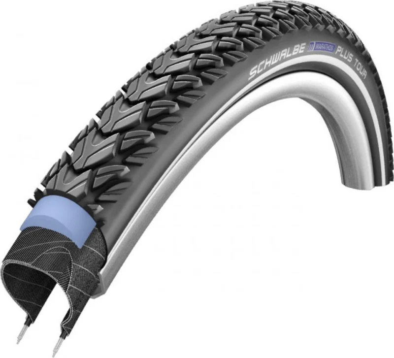 2x Reifen MARATHON PLUS TOUR 26x2.00 +1 x Greendonkey Reflexband