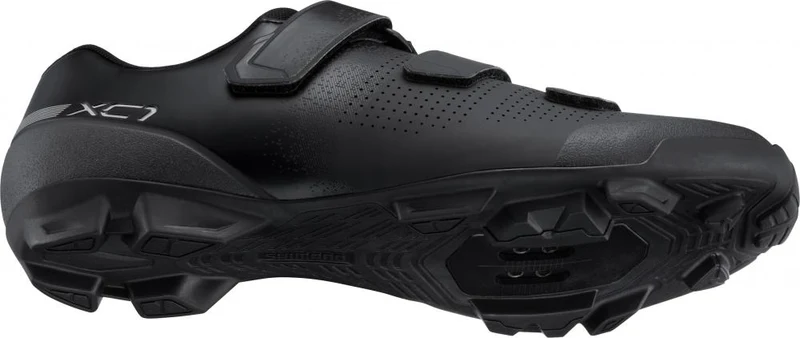 SHIMANO Fahrradschuhe XC102 Herren/Damen MTB SPD Größe 40 Schwarz - XC MTB Schuh mit Klettverschluss