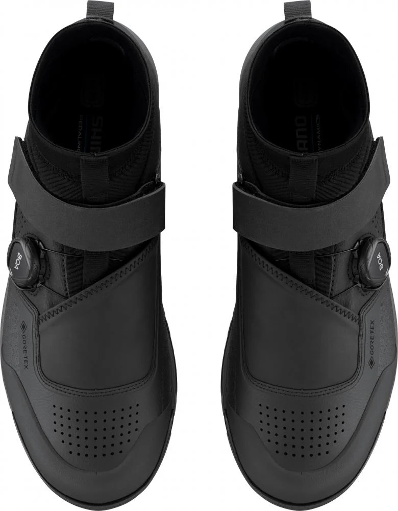 SHIMANO Fahrradschuhe GE900GTX Herren/Damen MTB SPD Größe 46 Schwarz - wasserdichter Gravity/Enduro Schuh