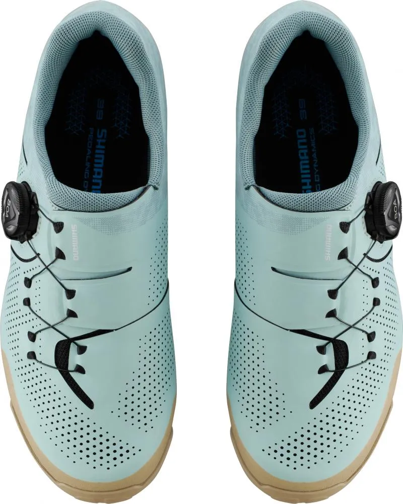 SHIMANO Fahrradschuhe XC302W Damen MTB SPD Größe 37 Blau - frauenspezifischer XC-Schuh