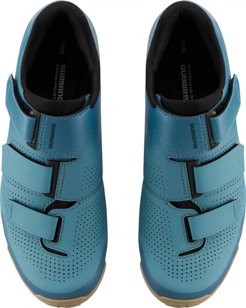 SHIMANO Fahrradschuhe XC102W Damen MTB SPD Größe 36 Blau Fahrradschuhe - frauenspezifischer XC-Schuh