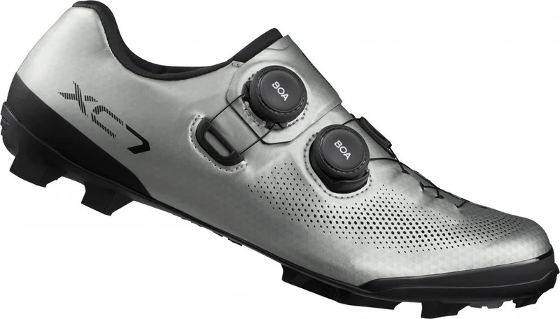 SHIMANO Fahrradschuhe XC703 Herren/Damen MTB SPD Fahrradschuhe Größe 47 breit Silber