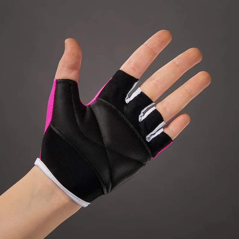 CHIBA Cool Kids - Kinder Fahrradhandschuhe XS neonpink, Griptec-Innenhand, waschbar