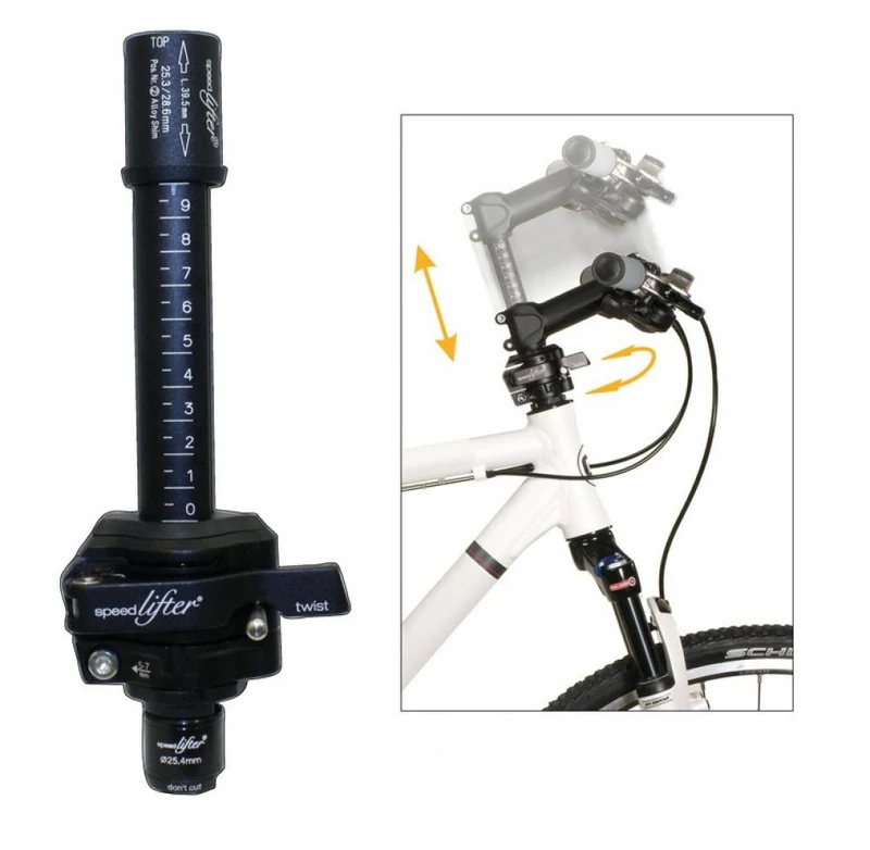 Speedlifter Twist T10 Ø25,4mm Hülse 39,5mm schwarz 10cm