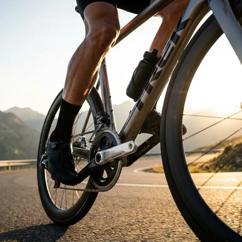 SRAM Quarq Rival E1 Kurbelgarnitur 165 mm 46-33T - präzise Leistungsmessung für professionelles Training