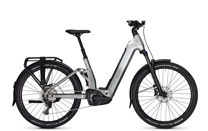 FOCUS AVENTURA² FS 6.7 E-SUV Fully - Wave XL 52 cm, Silber, 27,5 Zoll, Bosch Performance 75 Nm, 800 Wh, Shimano Cues