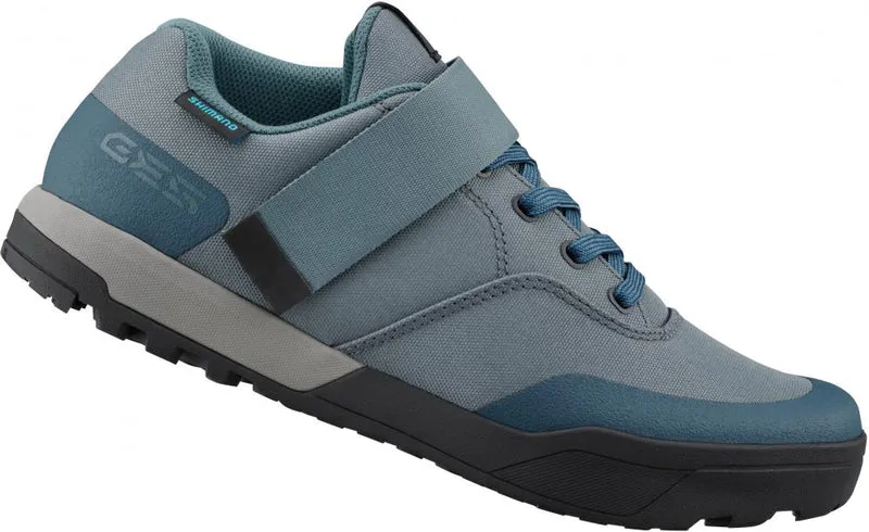 SHIMANO Fahrradschuhe GE500W Damen MTB SPD Größe 38 Blau - Trailschuh für Flat und Klickpedale
