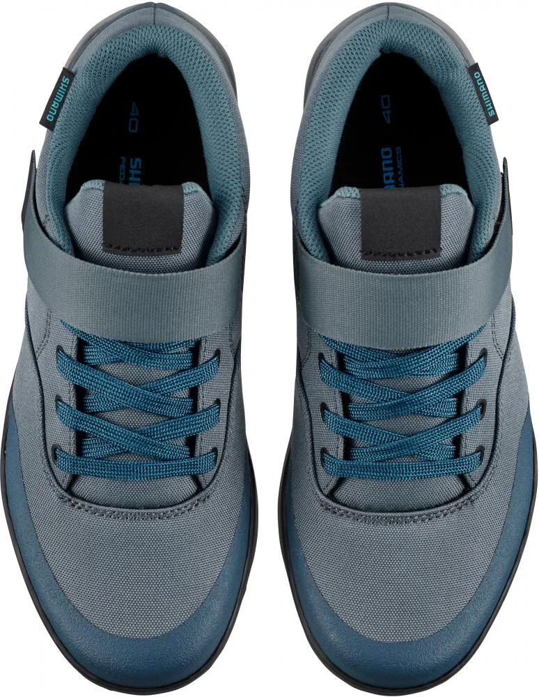 SHIMANO Fahrradschuhe GE500W Damen MTB SPD 39 Blau - Trailschuh für Flat- und Klickpedale