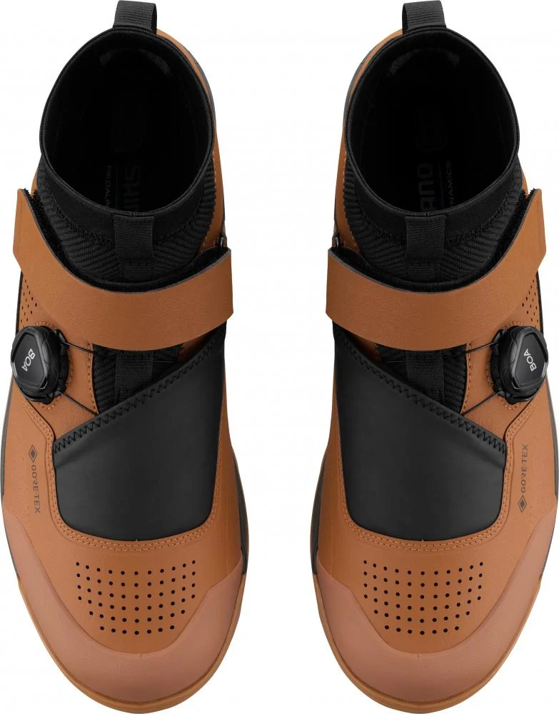 SHIMANO Fahrradschuhe GE900GTX Herren/Damen MTB SPD Größe 47 Braun Fahrradschuhe - GORE-TEX und BOA Verschluss