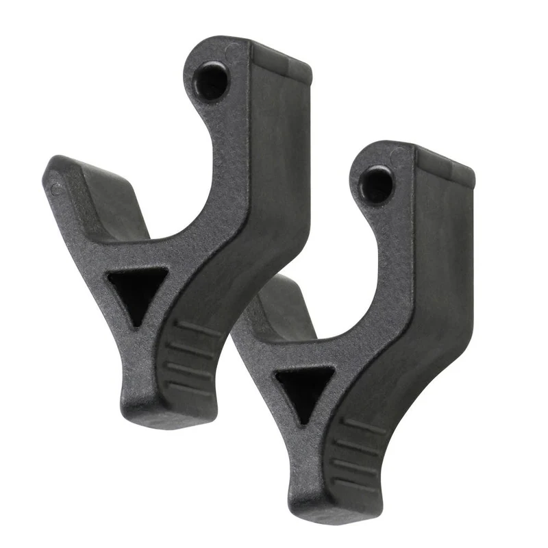 KLICKfix Riegel Oversize Ø 1520 mm für UniKlip 2/KorbKlip 2  Paarweise, schwarz, passend für dicke oder unrunde Gepäckträgerstreben, Maße: 2 x 3,5 x 5,5 cm.