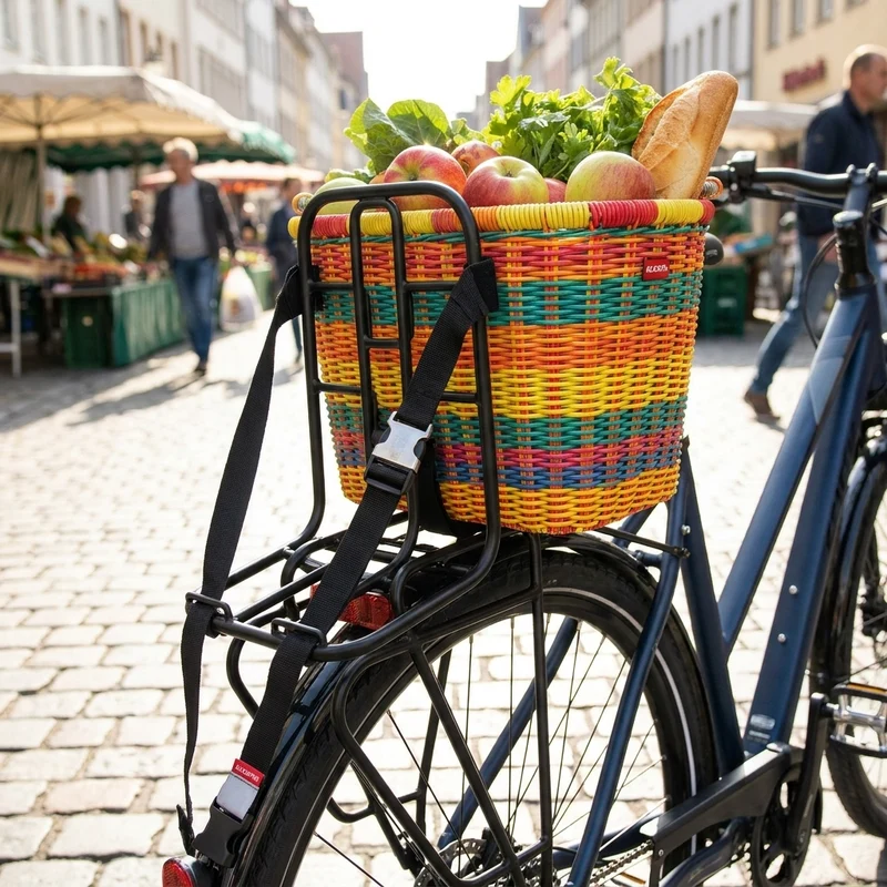 KLICKfix VARIO RACK SCHWARZ - Universeller Gepäckträger-Adapter für Fahrradkörbe - V.R.-Gepäckträger