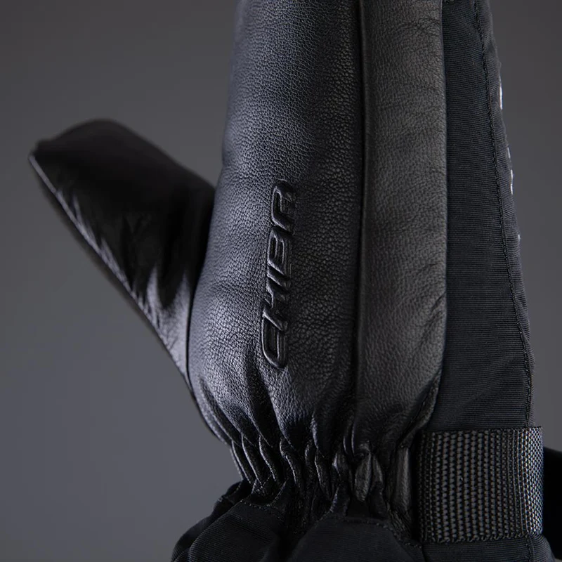CHIBA Thermo Mitten - wasserdichte, winddichte Radhandschuhe mit Primaloft, Größe 7, schwarz
