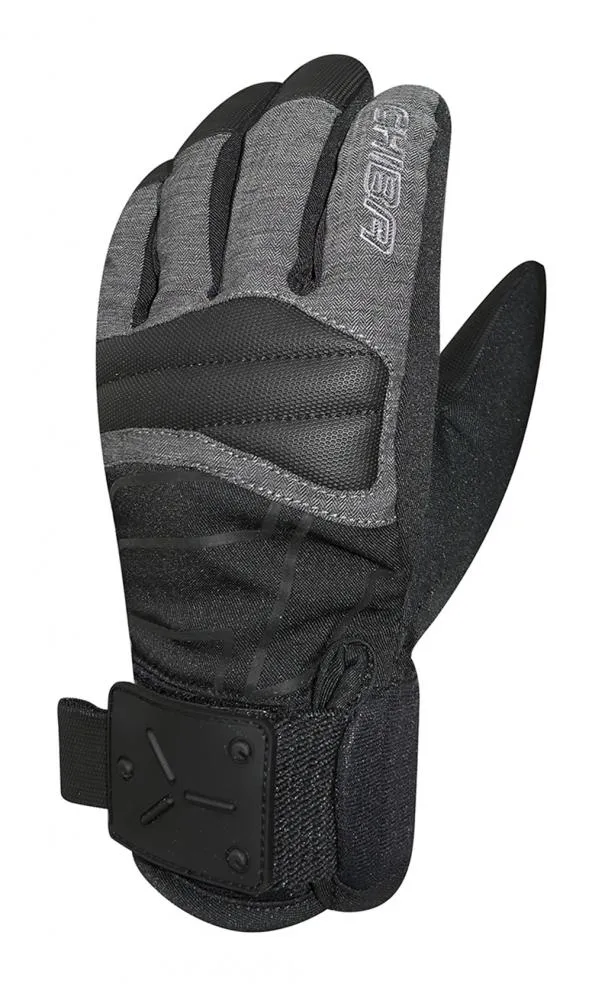 CHIBA Snow Speeder - wasserdichte Radhandschuhe, Größe 5, sz/dk.grau