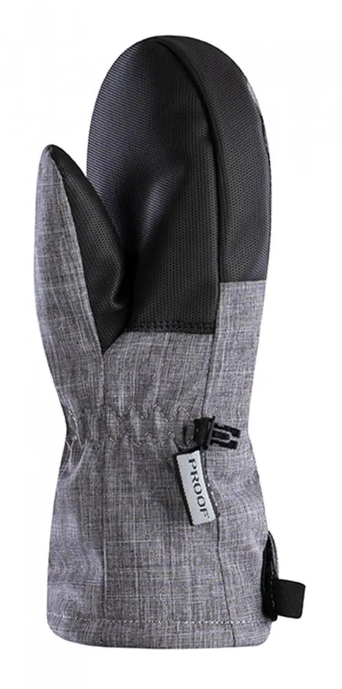 CHIBA Kids Basic Mitten - wasserdichte Kinder-Fäustlinge für Radsport, hellgrau, Gr. V