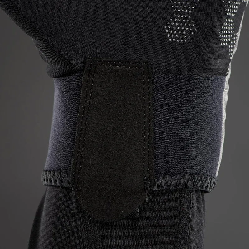CHIBA Overflap Light - Radhandschuhe L hellgrau, wind- & wasserdicht, Thermofleece, Touchfinger