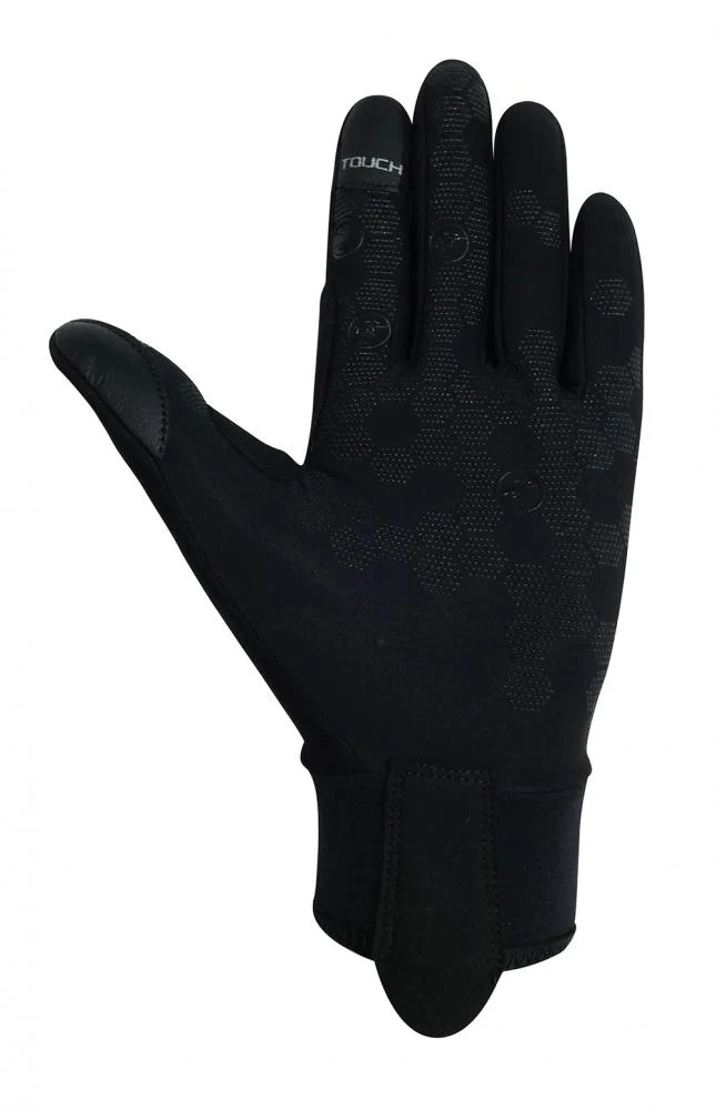 CHIBA Overflap Light - Radhandschuhe L hellgrau, wind- & wasserdicht, Thermofleece, Touchfinger