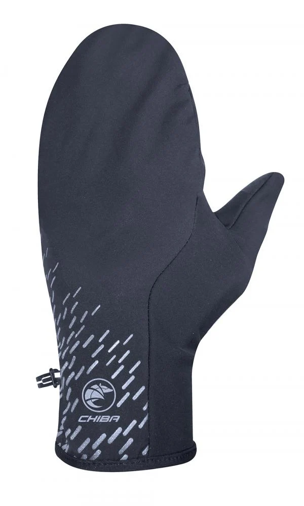CHIBA All Weather Overflap - Radhandschuhe L schwarz, winddicht & wasserabweisend