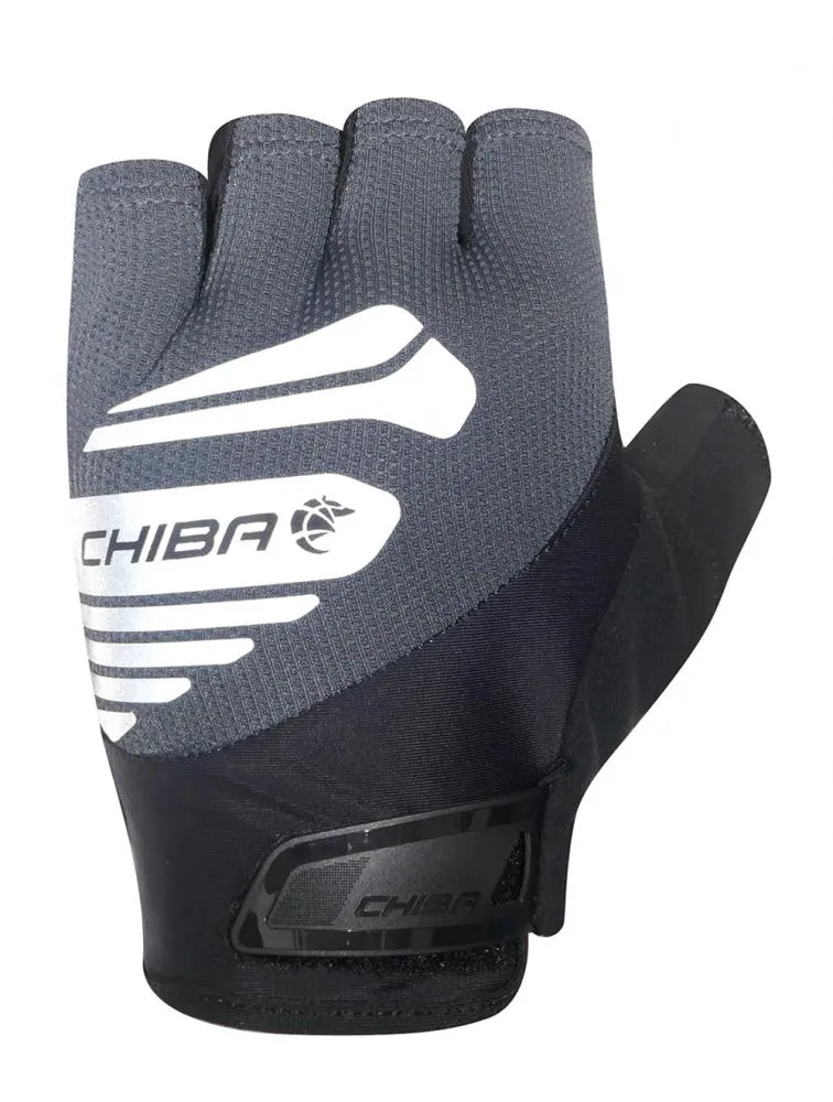 CHIBA Air Plus Reflex - Radhandschuhe L dunkelgrau, gepolstert & atmungsaktiv