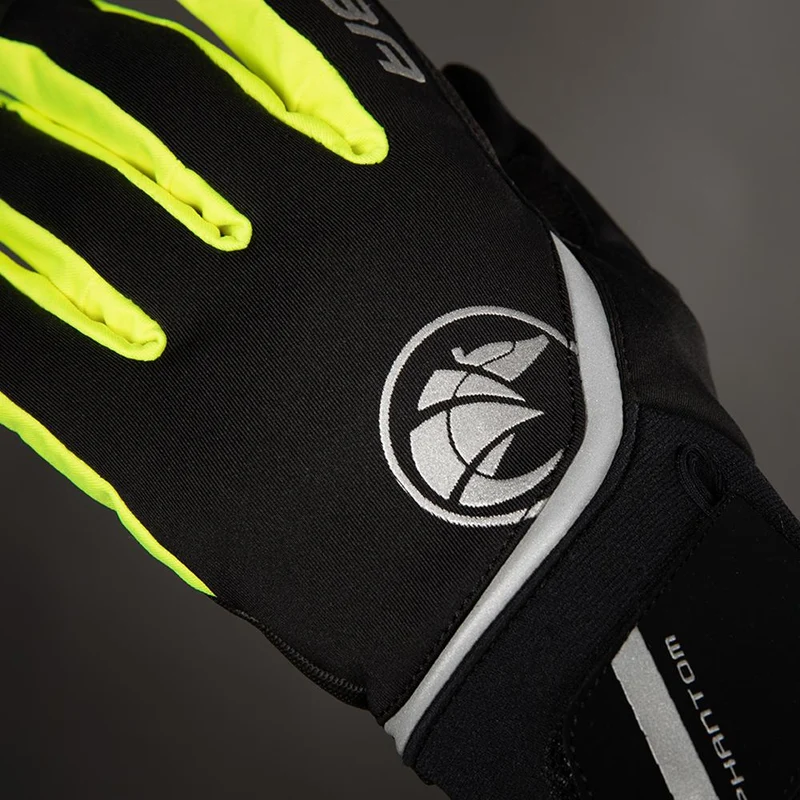 CHIBA Phantom - Winter Radhandschuhe XXL schwarz/neongelb, winddicht & touchfähig