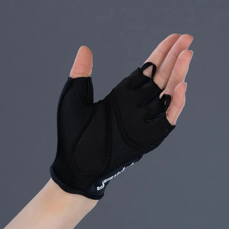 CHIBA Lady Gel - Damen Radhandschuhe kurzfinger, schwarz/schwarz, S