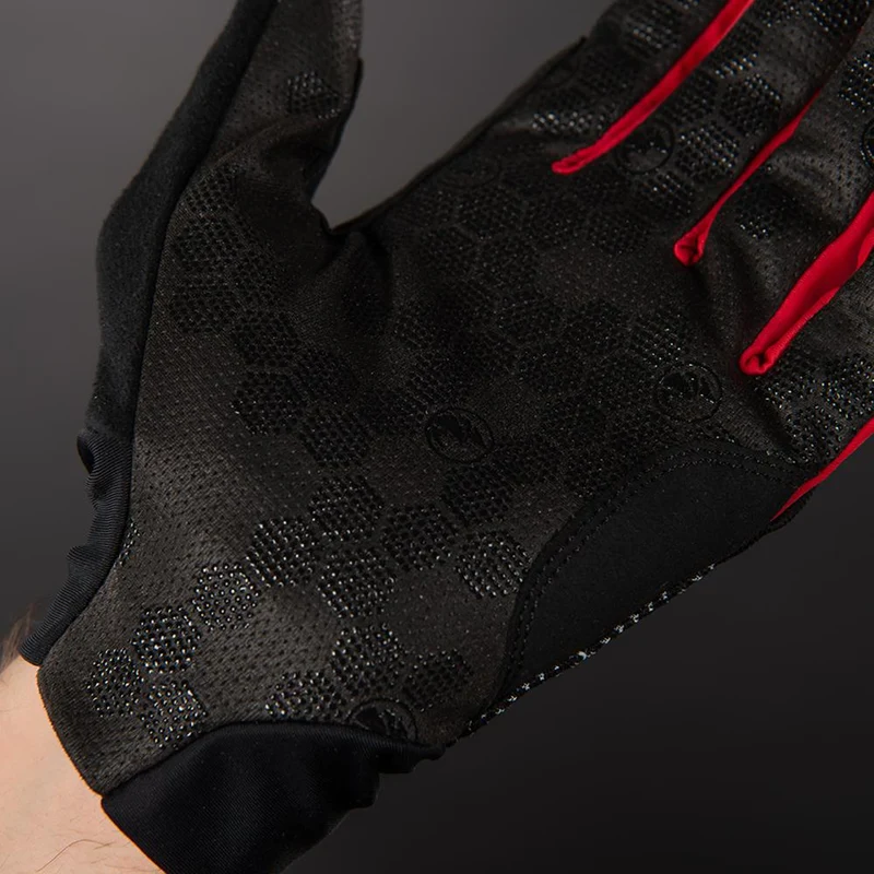 CHIBA Superlight - Radhandschuhe schwarz/rot, Größe M, atmungsaktiv & leicht