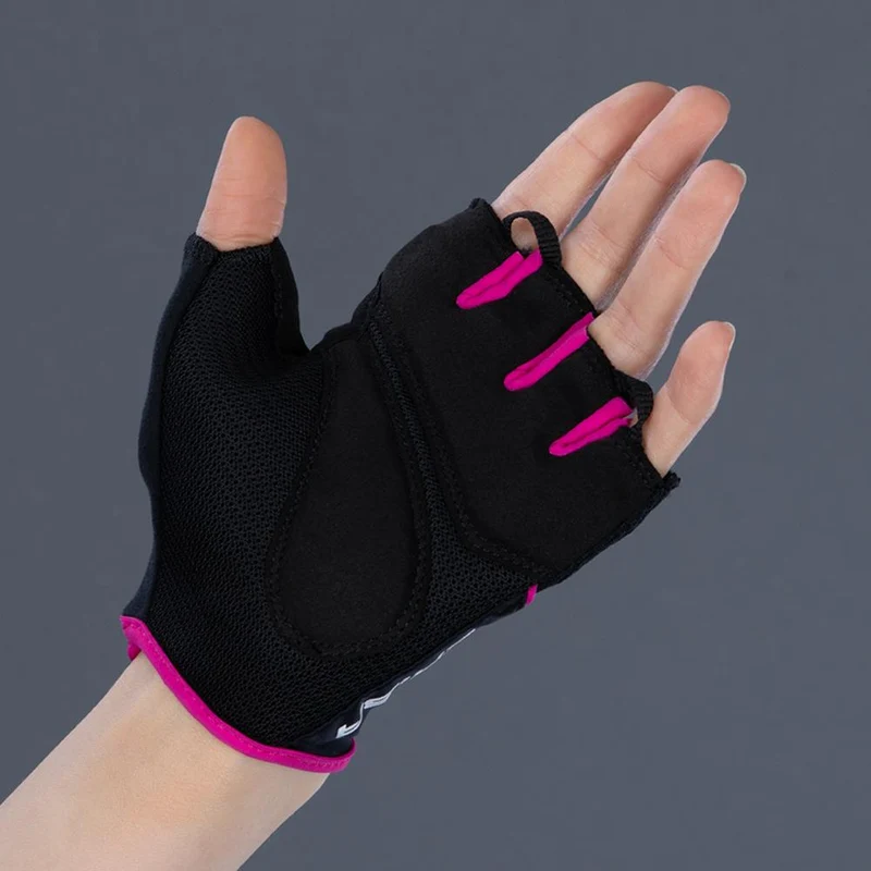 CHIBA Lady Gel - Damen Radhandschuhe schwarz/pink, Gelpolsterung, Größe M