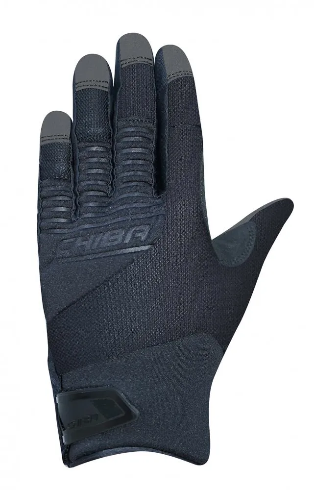 CHIBA Blade - Radhandschuhe schwarz/schwarz, XL, atmungsaktiv mit Gelpolster & Touchfinger