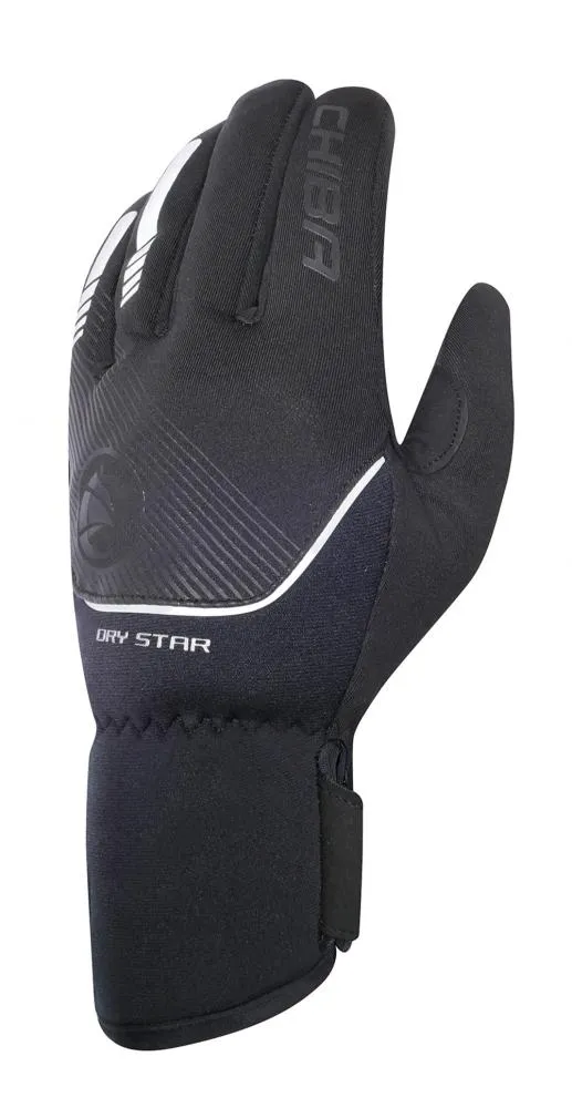 CHIBA Dry Star - wasserdichte Winter-Radhandschuhe, schwarz, Größe M