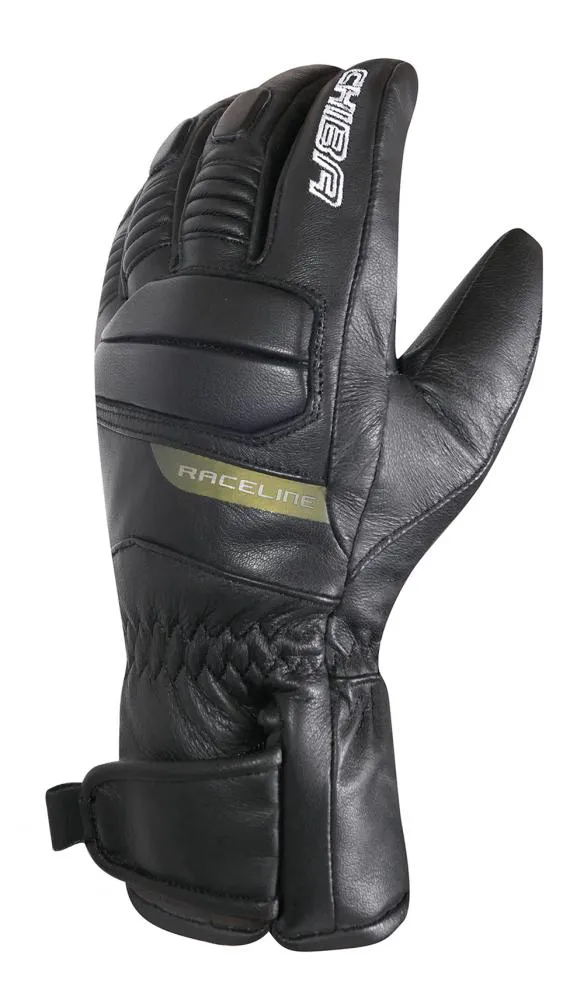 CHIBA Black Diamond - wasserdichte Winter-Radhandschuhe, Größe 9, schwarz