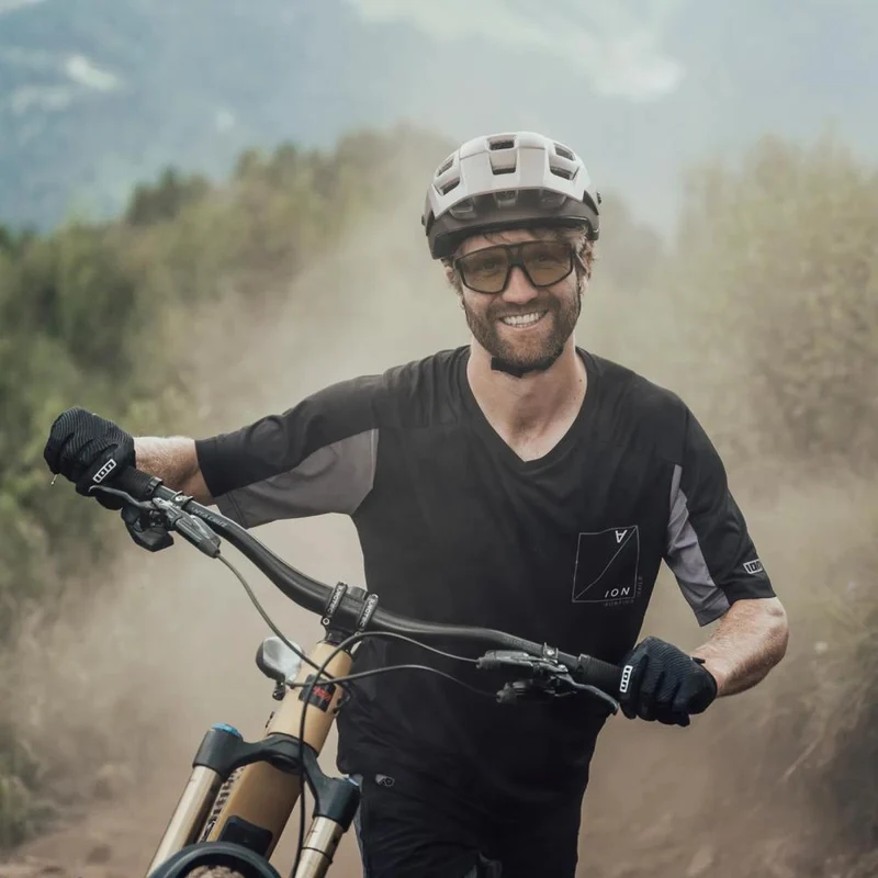 ION MTB Jersey Traze Amp AFT Kurzarm Herren - Größe XXL (56) - Schwarz