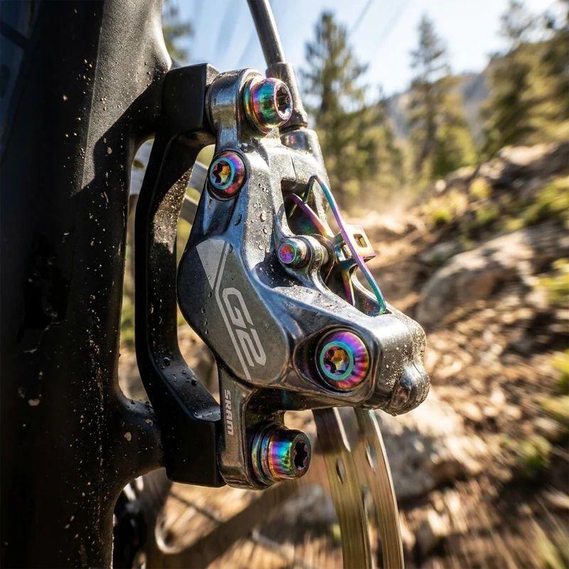 SRAM Bremssattel Hardware Upgrade Kit Rainbow G2 ULT/RSC - Optimiertes Befestigungs-Upgrade