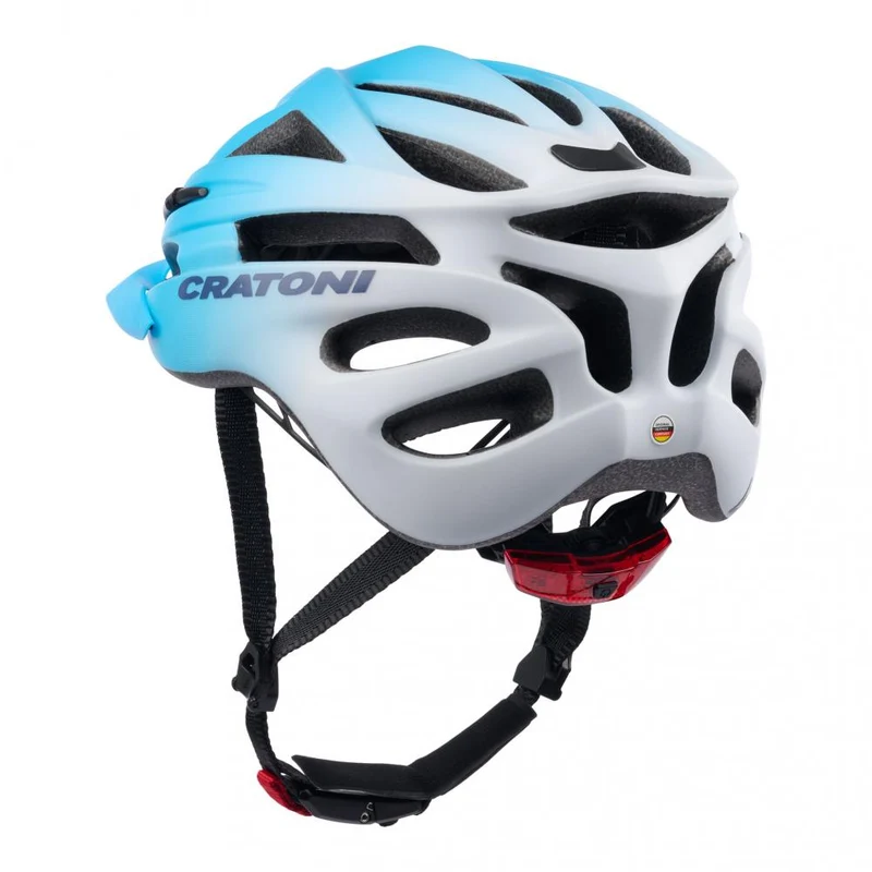 CRATONI Pacer Jr. Kinder-Fahrradhelm blue/white matt S-M 54-58 cm