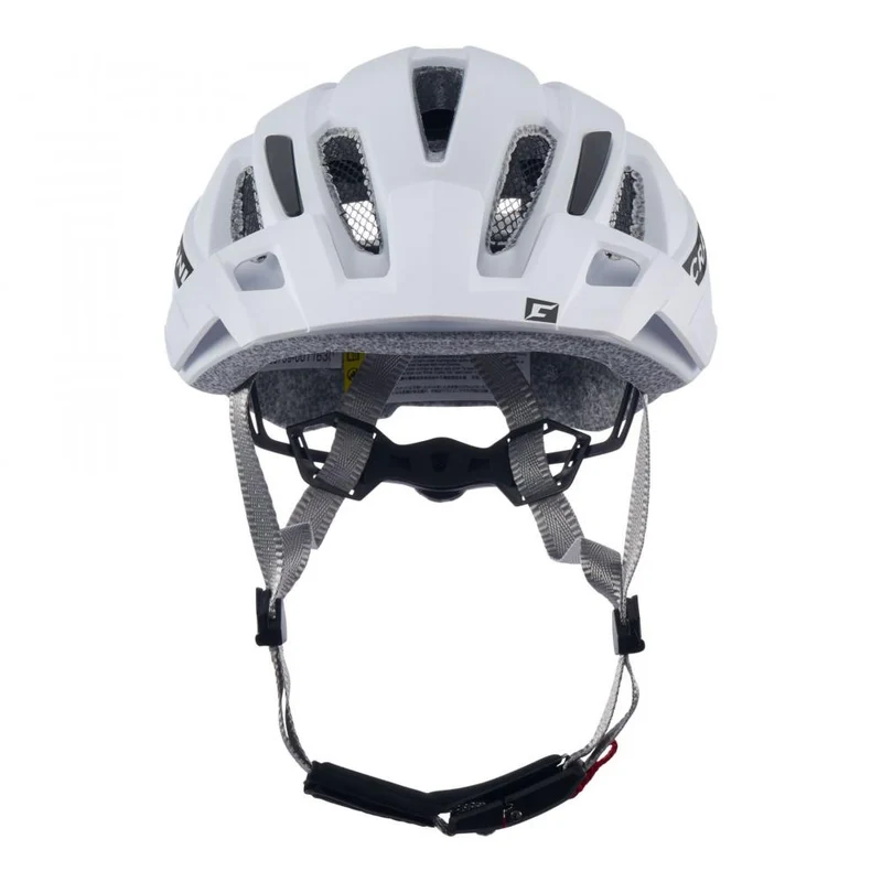 CRATONI AllRide MTB-Fahrradhelm - UNI 53-59 cm, White Matt, Inmold, 15 Ventilationsöffnungen, RLS 360°, Air Channel, Visier, Reflektoren, CE EN 1078