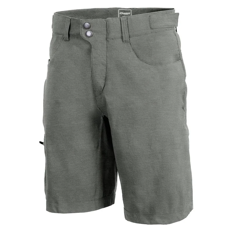 CHIBA Baggy Pants mit Innenhose Men - Radhose Herren L anthrazit/schwarz, gepolstert