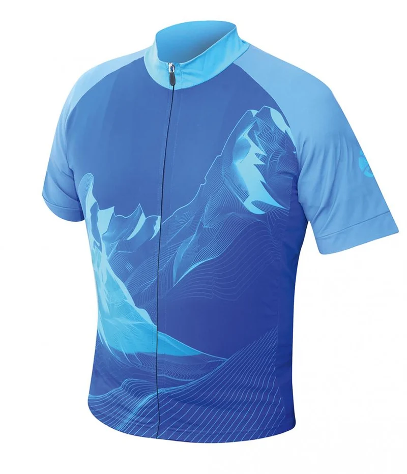 CHIBA Watzmann Shirt Pro - Radsport-Trikot royal XL, atmungsaktiv, durchgehender Zipper