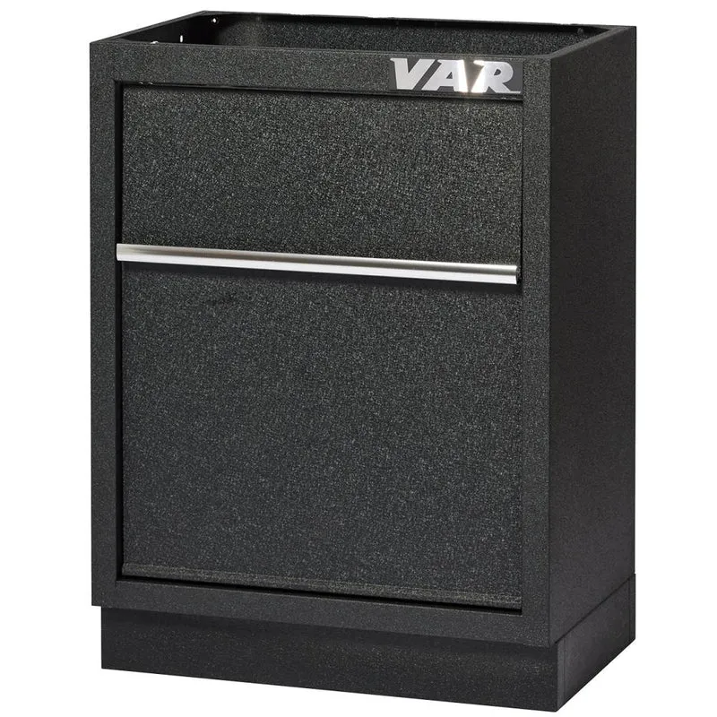 VAR Unterschrank Abfall MO-52613 Black Edition Black - modularer Werkstatt-Unterschrank
