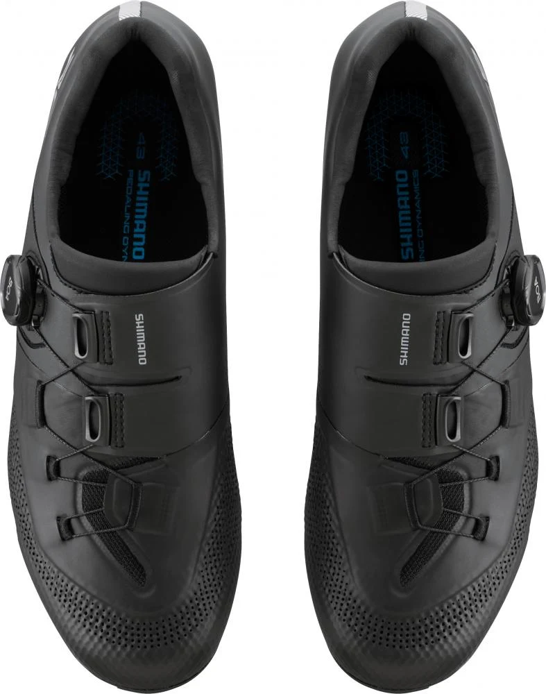 SHIMANO Fahrradschuhe RC503 Road SPD-SL Herren/Damen Größe 48 breit, Schwarz