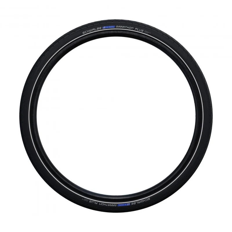 Schwalbe MARATHON PLUS 28x1.40 + 2x DV17 Schlauch + Reifenheber + Reflexband