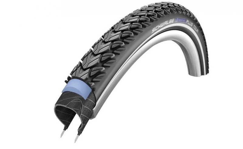 Schwalbe 2x MARATHON PLUS TOUR 28x1.60 + 2x DV17 Schlauch + Reifenheber + Reflexband