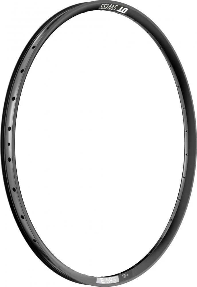 DT Swiss Felge E 593 26" 32 Loch Schwarz - robuste Enduro-Felge mit 30 mm Innenweite
